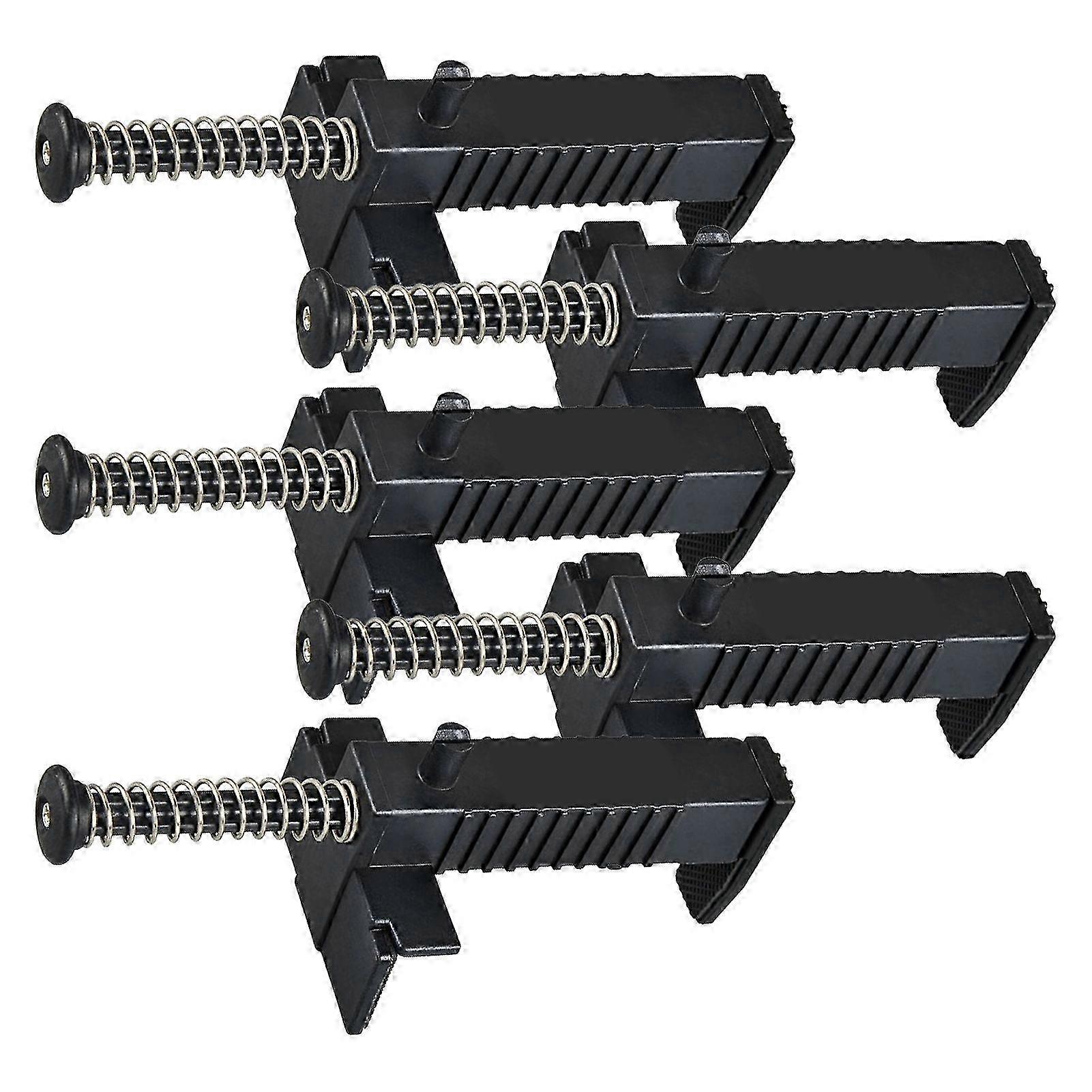 Mengxi 2/5Pcs Bricklaying Pullers Spring-loaded Time-saving Sturdy Anti-slip Leveling Engineering Plastic Brick Line Runners for Archite