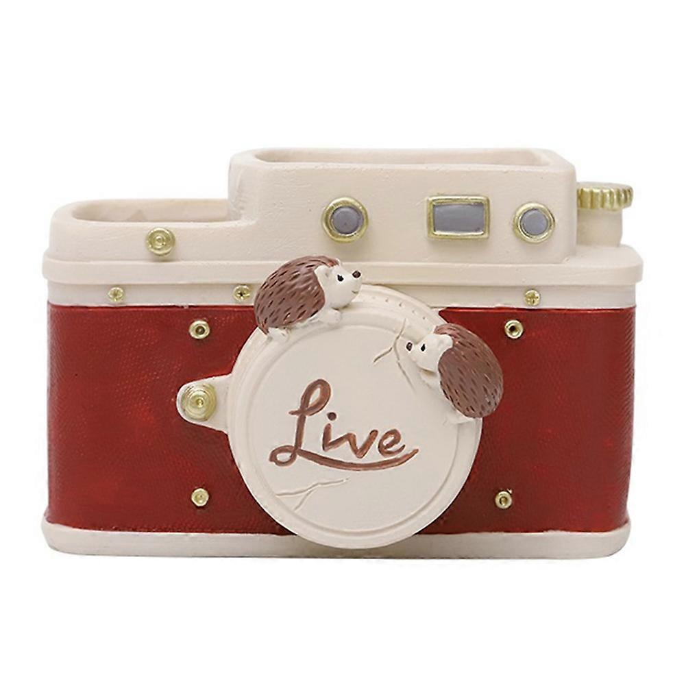 Flower Pot Retro Camera Plant Container