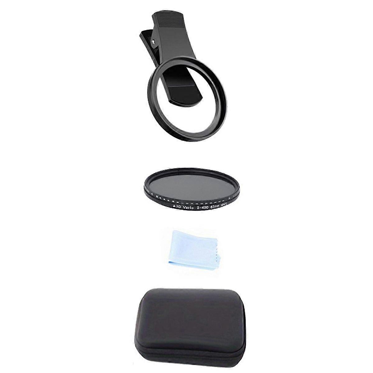 52mm Lens Filter Adjustable Light Reduction Variable ND Filter Phone DSLRs Smartphones Photography