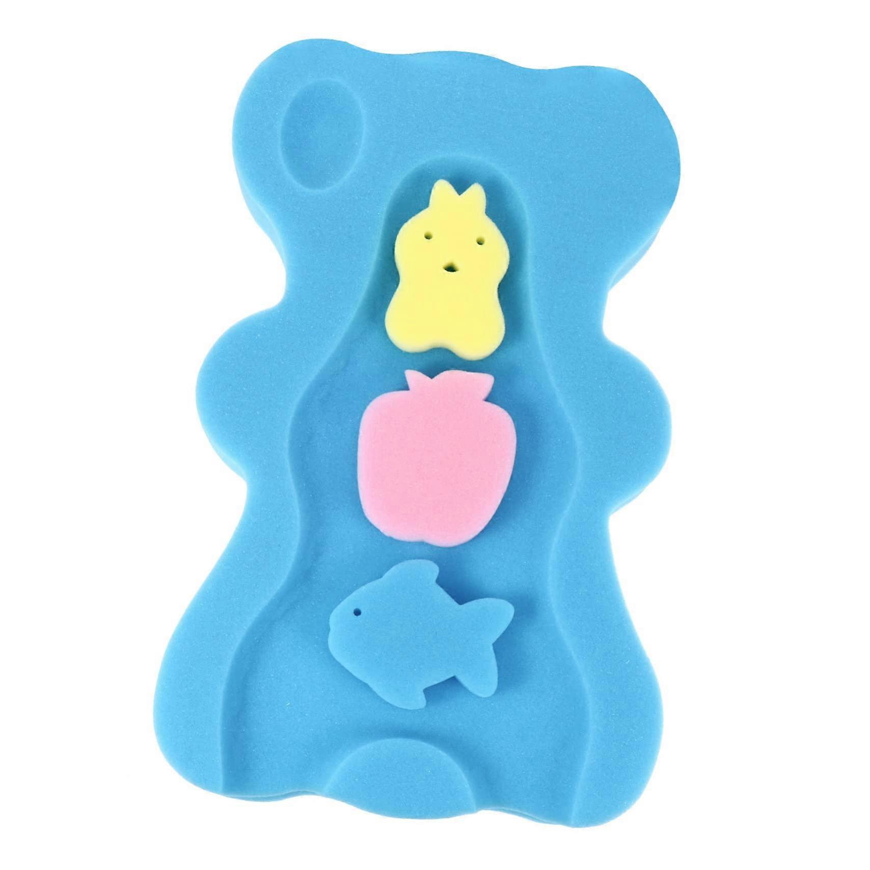 Baby Bath Sponge Pad Set – Soft Infant Shower Mat for Newborn Comfort and Support