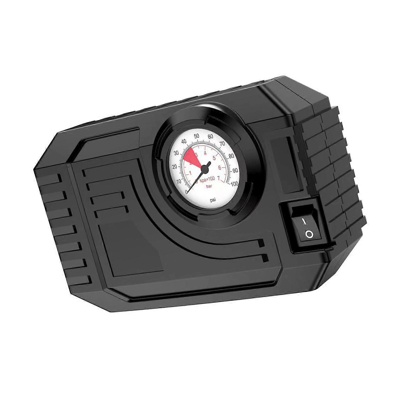 Tiny Car Inflator 20L/Min Stream Power Cord Constructed In LED Light For Night Use Dense Storage Motorbike Cycle Sphere Inflation Multicolor