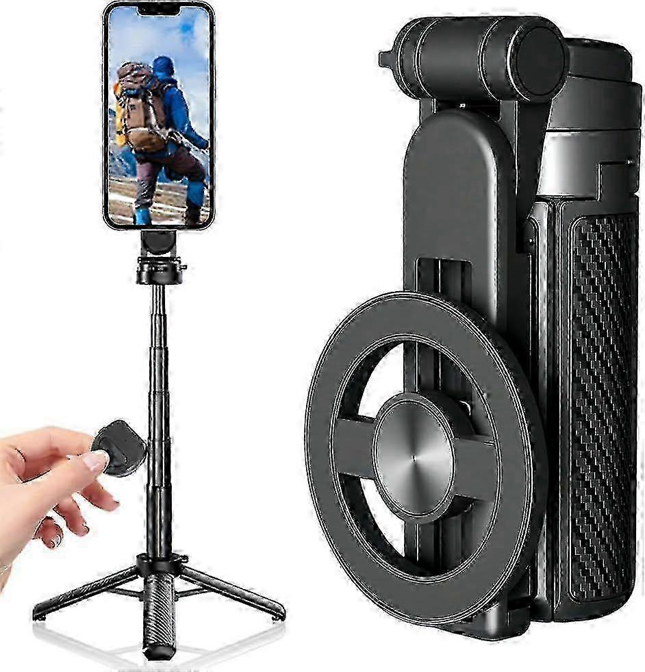 4 in 1 multifunctional 360 rotating magnetic selfie stick, 2025 new 4 in 1