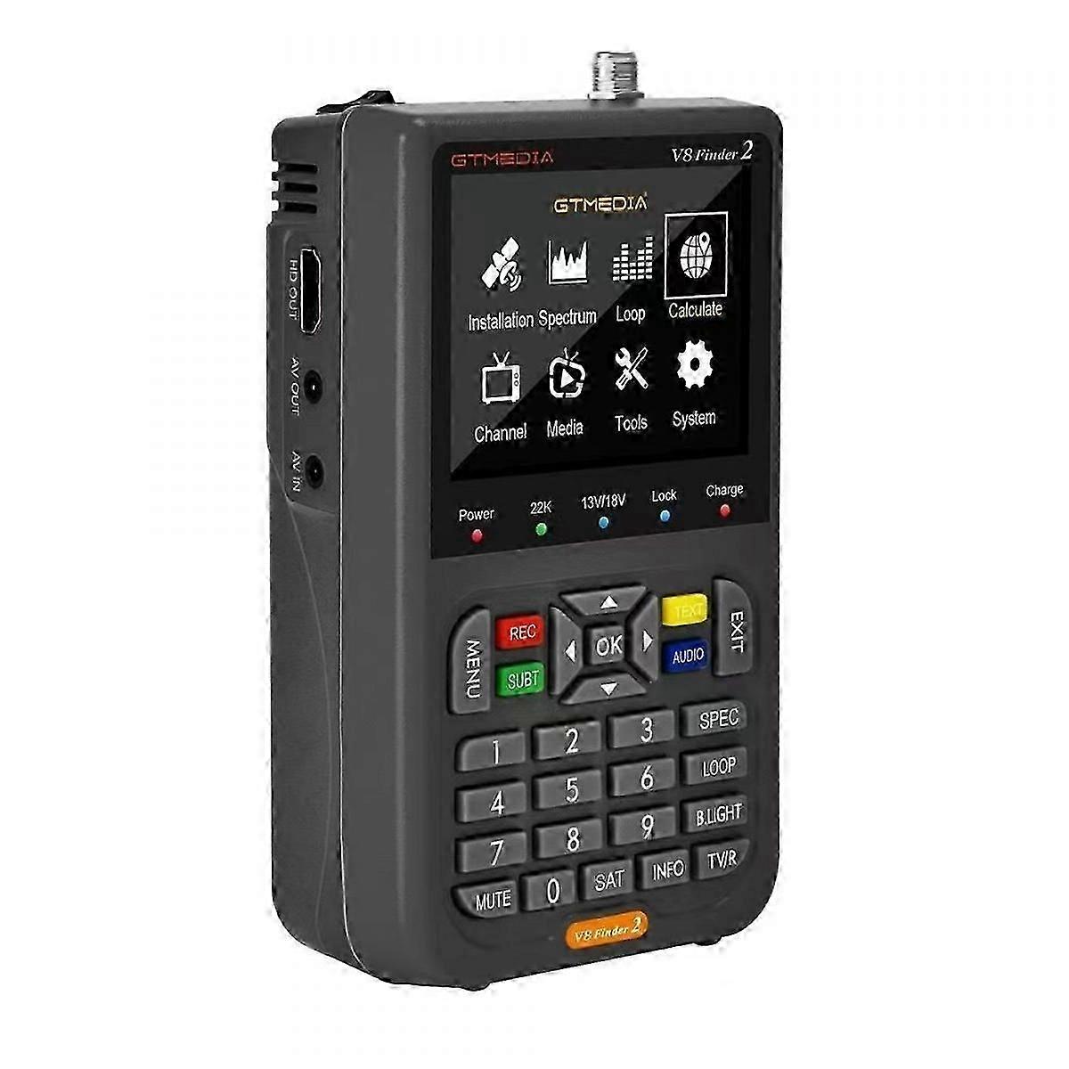 Compatible with V8 Sat Finder Pro 2 HD DVB-T2 Satellite Signal Satfinder DVB-S2X/S2/S/T2//C Auto Calculate Angle o