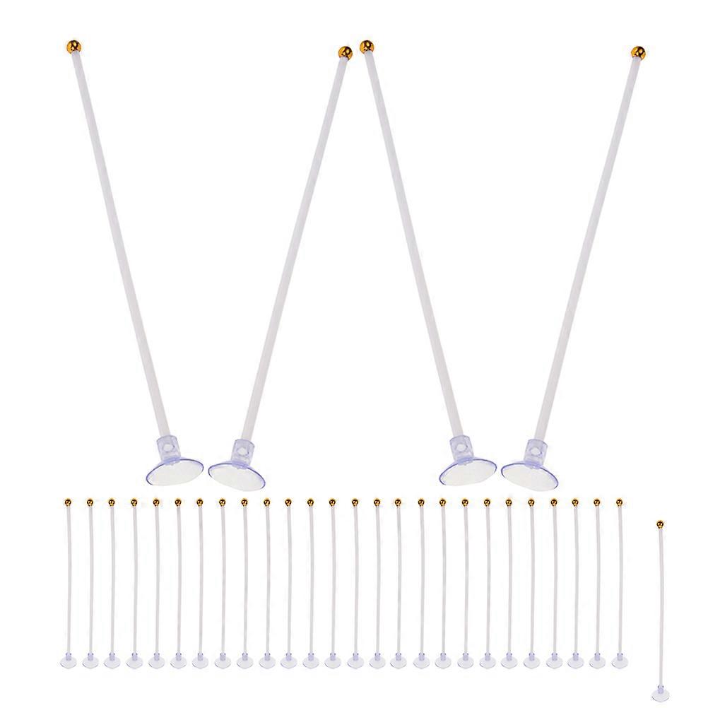 Car Flagpole Holder with Suction Cup for Vehicles 50Pcs Plastic Mount Stand