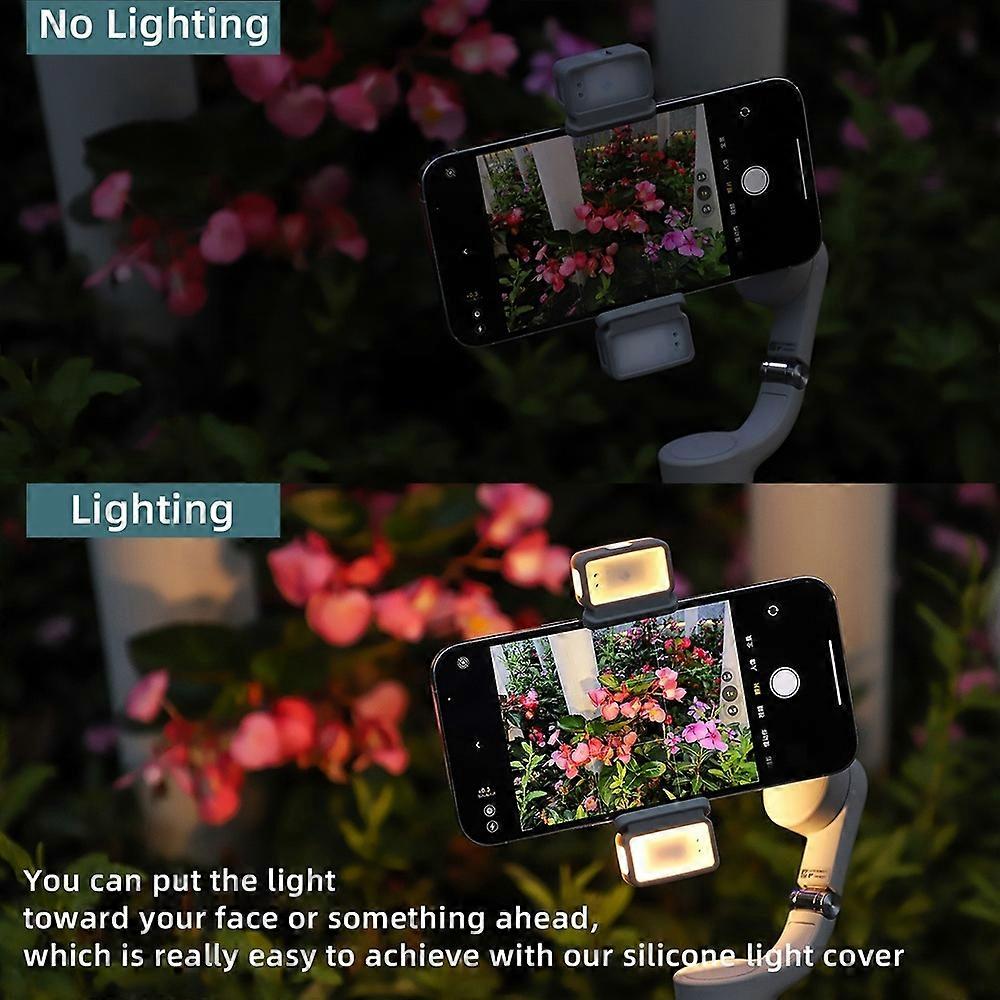 SUNNYLIFE L375 Two-way Fill Light Vlog Video Recording LED Lamp with Charging Case for DJI OM 5 4 SE
