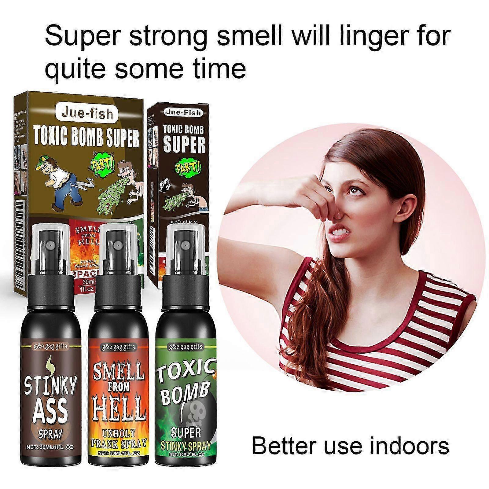 Stinky Fart Spray  Hilarious Prank Liquid for April Fool's Day  30ml Red Smell Bomb