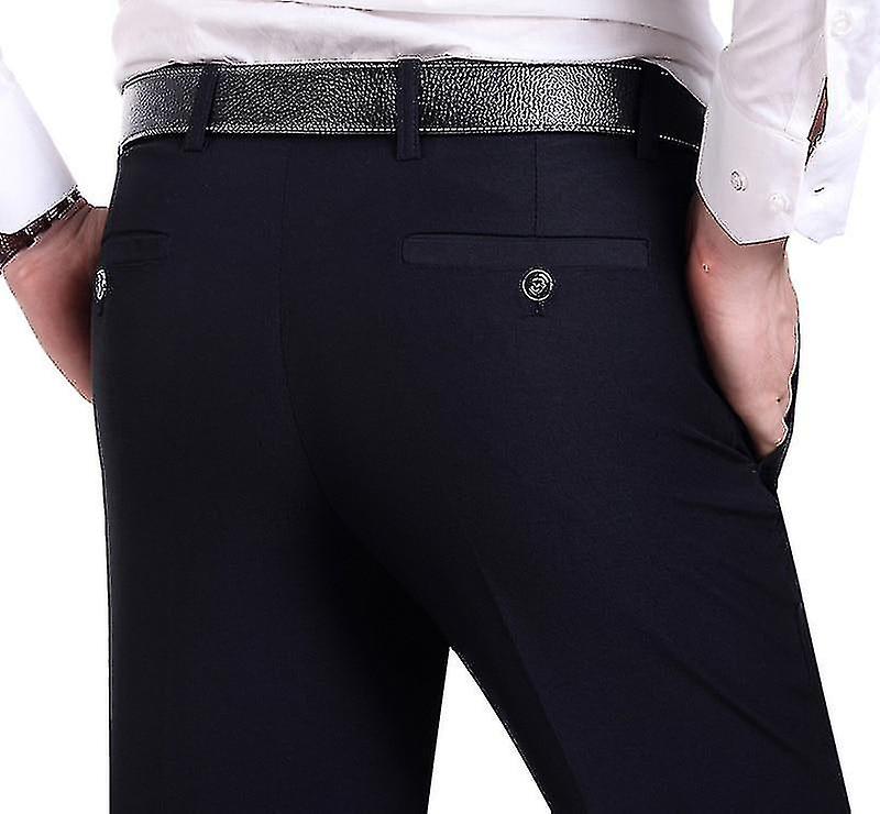 Män Mode Business Casual Formella Kostym Byxor
