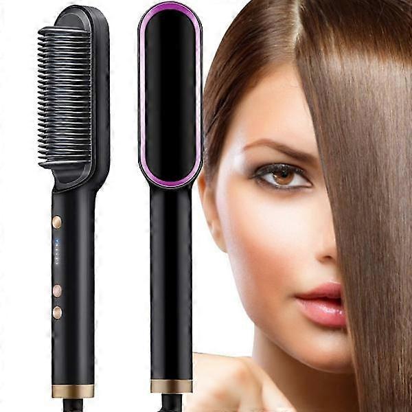 Straightener / Flat brush with 5 temperature control levels multicolor