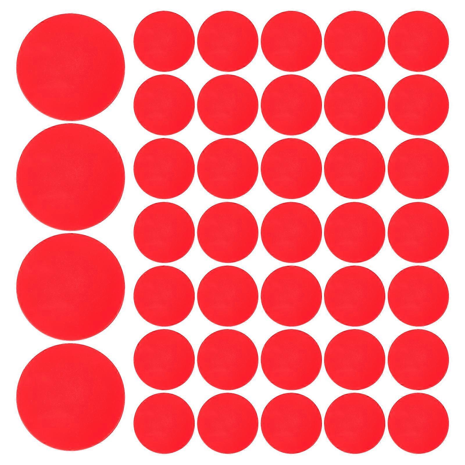 Colored Chips for Counting Games 400Pcs Red Plastic Chips