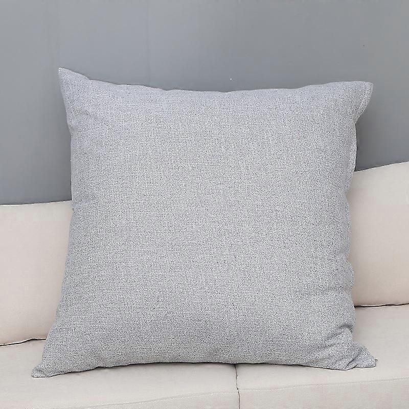 Large Soft Ccomhion Cover Sofa Bed Backrest Pillowcase Solid Color Huge Pillow Case Protector Washable 80CM