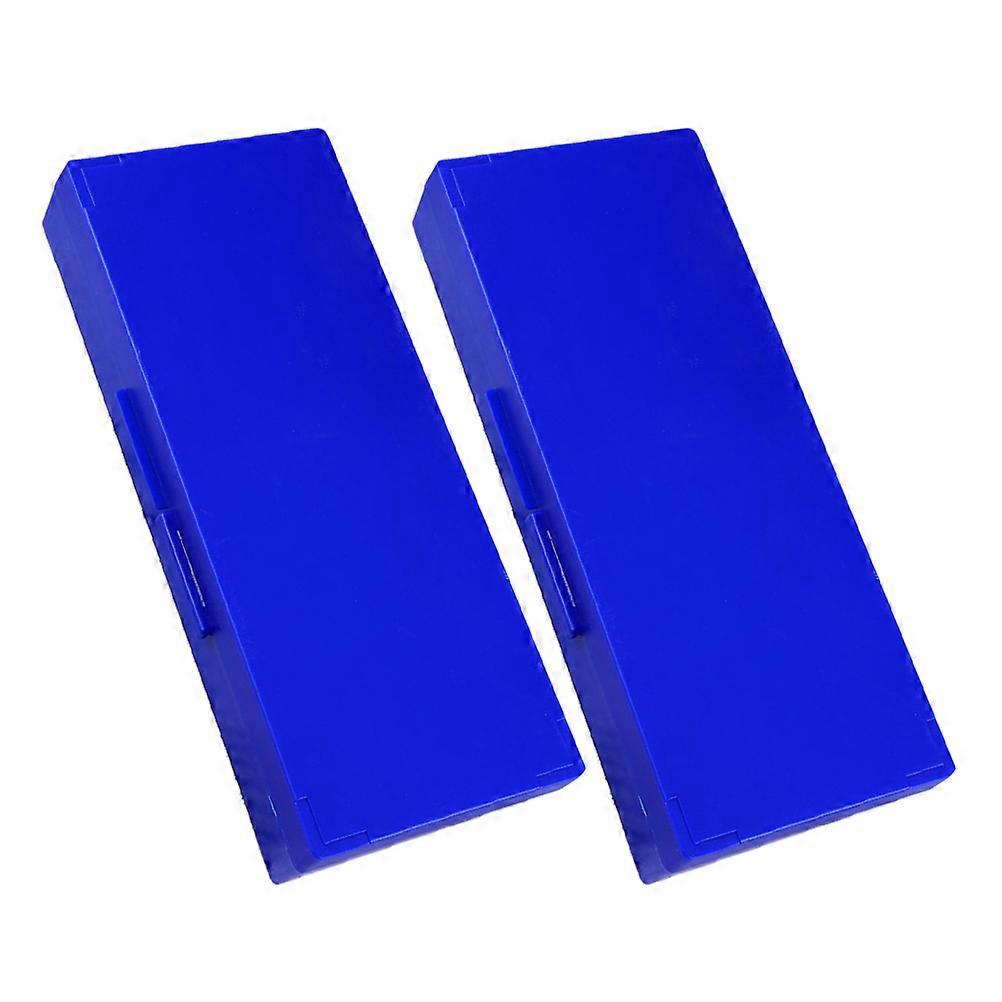 Microscope Slide Boxes for Holding Use 2Pcs Blue ABS Laboratory Storage