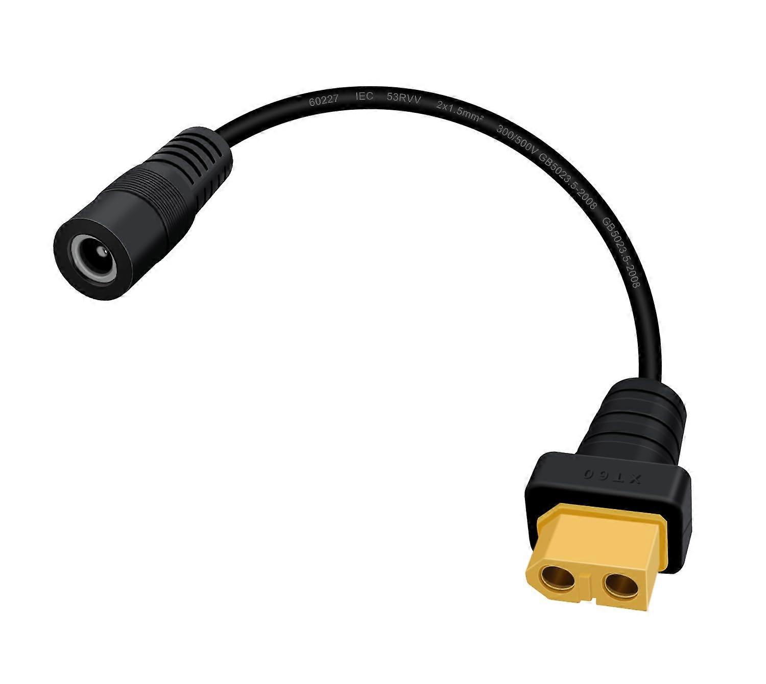 XT60 Adapter Cable Female to DC 5.5x2.5mm Power Cord for TS100 Soldering and FPV Monitor 1FT