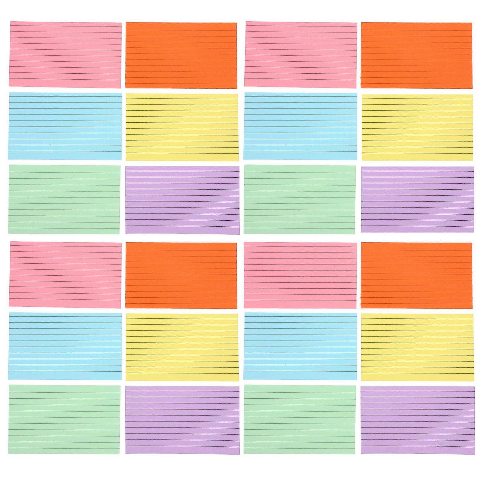 Multicolor Index Cards Notepad for Taking Notes with 300Pcs Paper Sheets