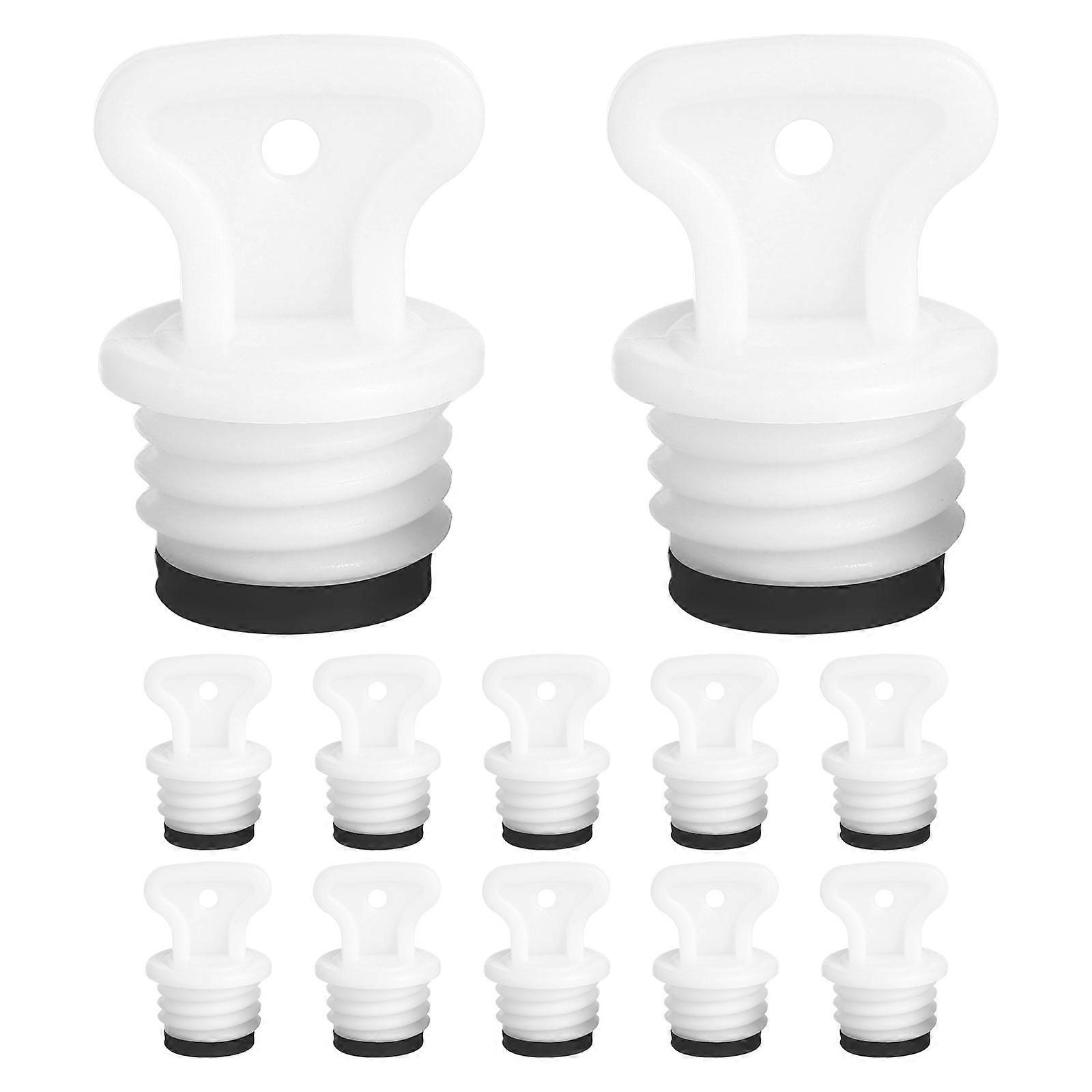 Rubber Hot Water Bottle Replacement Caps Leakproof Stoppers 12Pcs for Winter