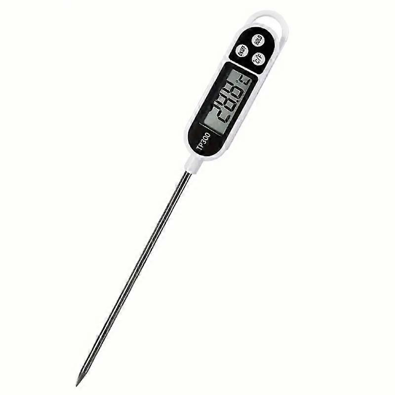 Food Thermometer Digital Real-Time Reading Meat And Beverage Thermometer With LCD Display And Probe Electronic Kitchen Thermomet