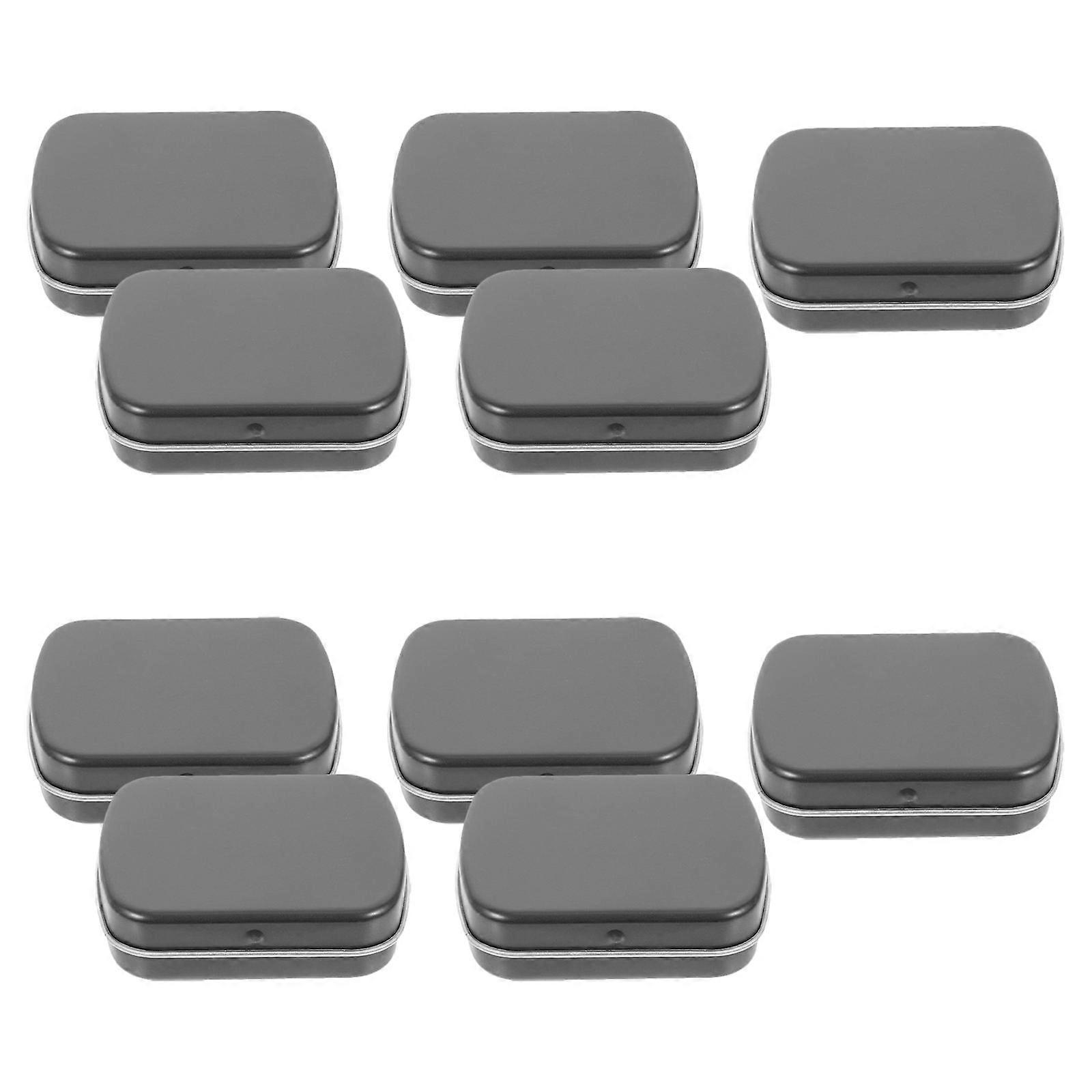 Iron Organizer Small Tin Box for Storage Use with Lid 50Pcs Candy Containers