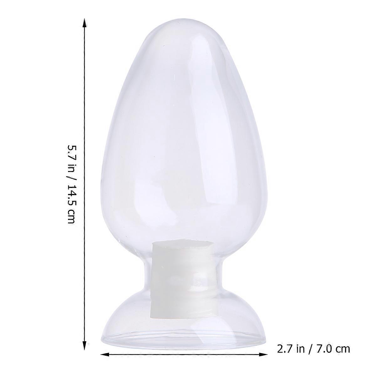 2Pcs Glass Laboratory Bottle Conical Sample Bottle for Laboratory Use