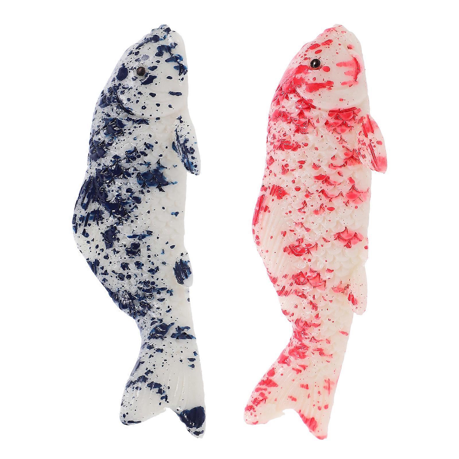 Realistic Simulation Mini Resin Koi Fish Models for Aquarium with 10Pcs