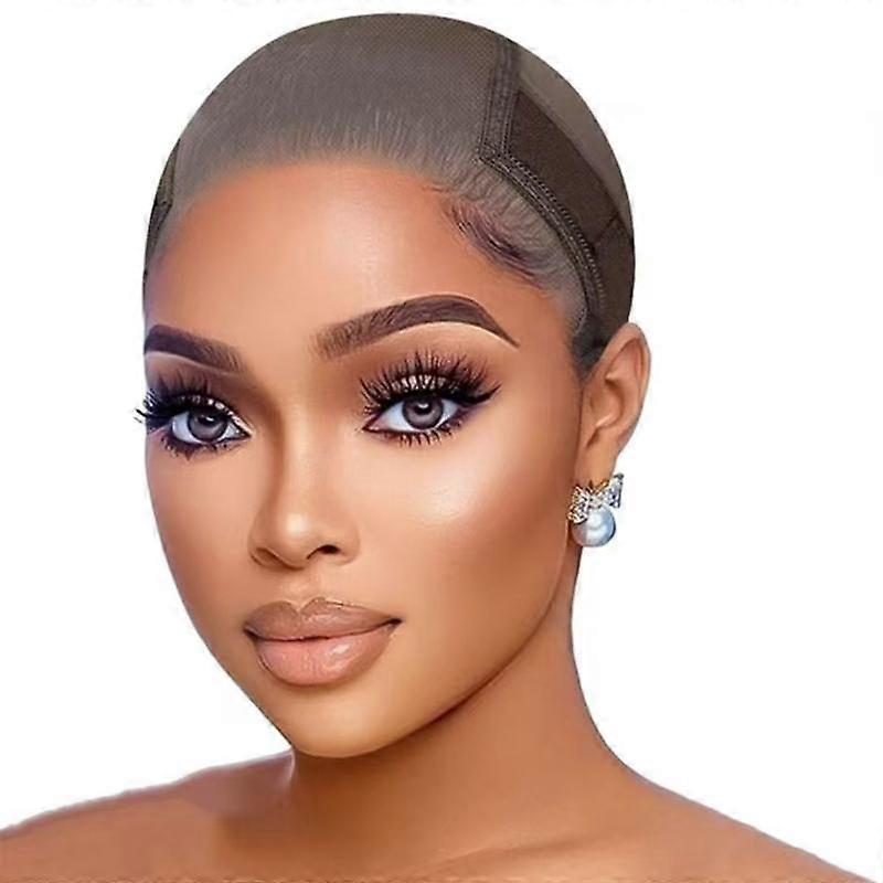 Bonnet de perruque en dentelle transparente réutilisable 4x5 pour perruques sans colle, bande de maintien ajustable pour perruques à lace front