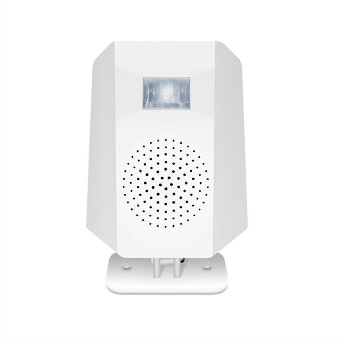 DC 5V Standing Rotatable Infrared Motion Sensor Alarm Volume Adjustable PIR Voice Player EU PLUG