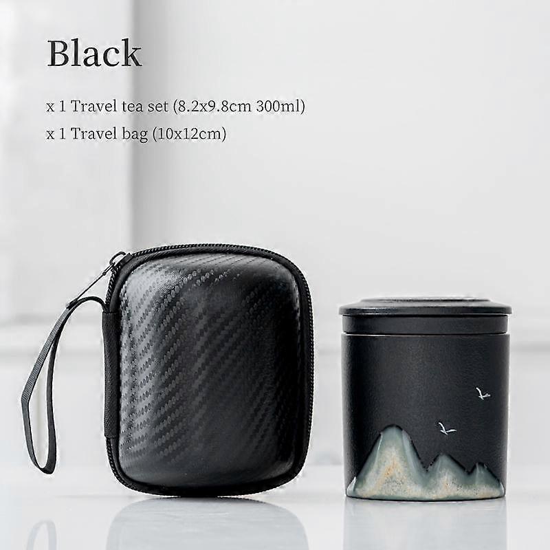 Ceramic Quick Tea Cup Kung Fu Tea Set Portable Bag Tea Brewing Cup