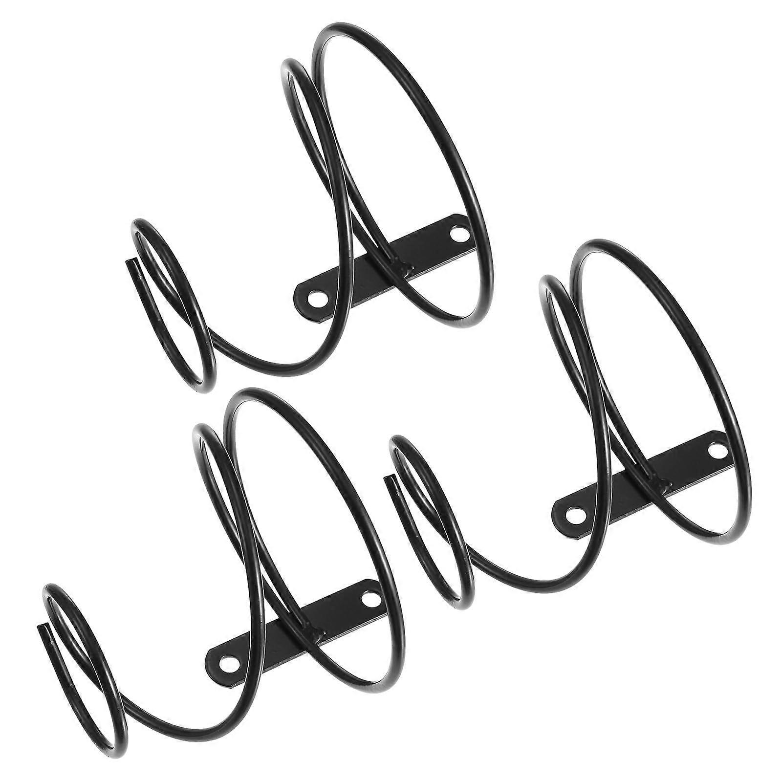 3pcs Spiral Design Wall Mounted Wine Rack Metal Holder for Home Bar Space Saving Elegant Display