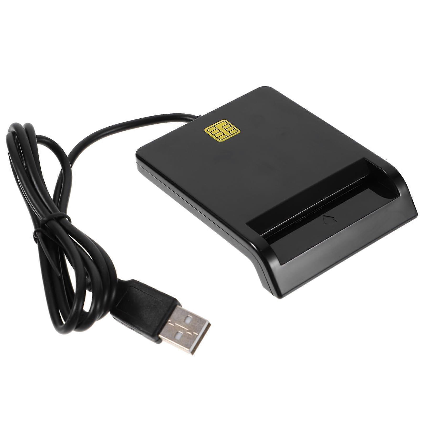 Smart Card Reader USB for Multiple Cards Speed Secure Reading Dual USB Compatible with Windows Mac