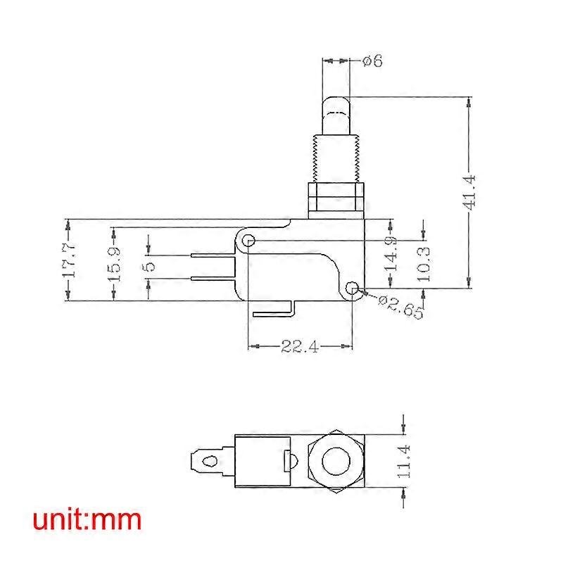 V-15-1CQ Limit Micro Fretting Switch Plug Panel Type Point Action Travel Switch