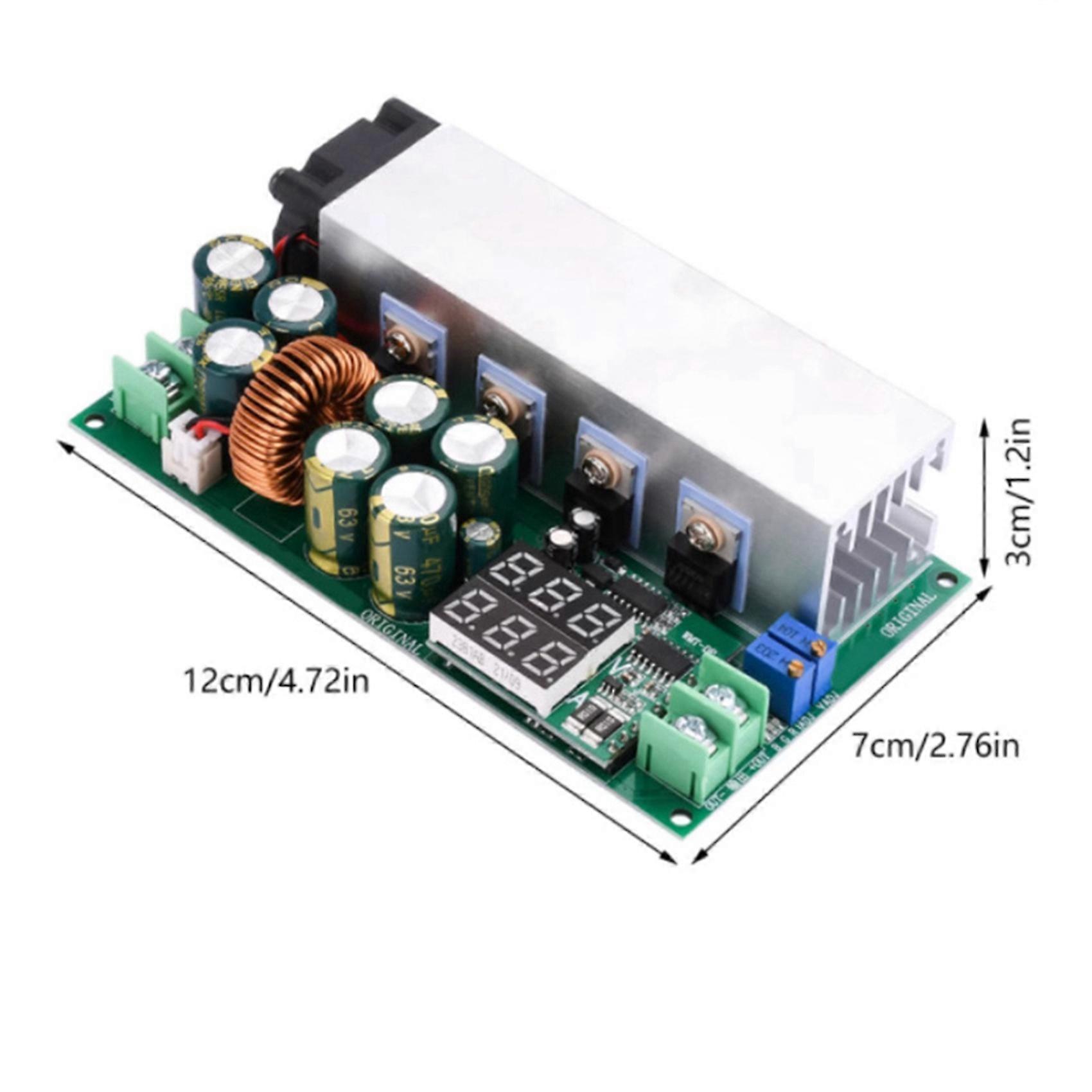 2X DC12-80V 20A Step-Down Power Module Current Constant Voltage Voltage Current Display 600W Buck Converter Module