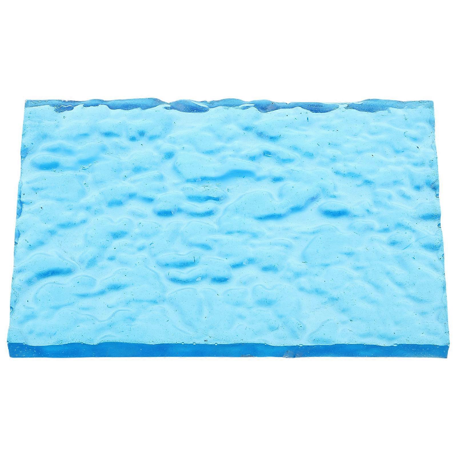 Marine-Themed Resin Base with Water Wave Effect for Model Figure Display