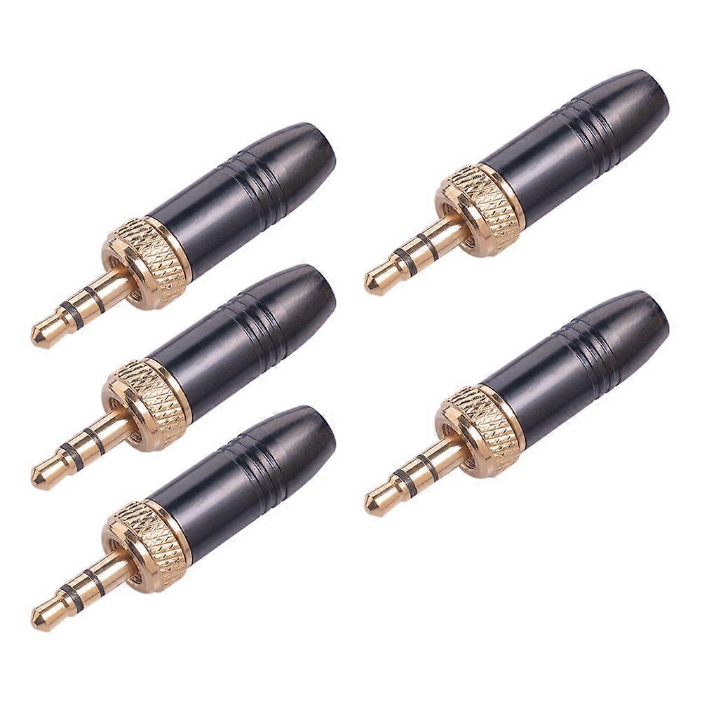 5Pcs Lavalier Lapel Microphone 3.5mm Audio Plug with M6 Internal Thread Internal Thread Cable for-Sony for-Sennheiser