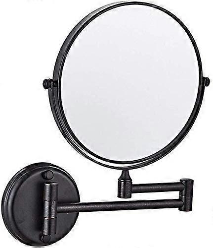 Wall Mounted Makeup Mirror 8 Inch Double Sided 3X/1X Magnifying Chrome Folding Bathroom Mirror