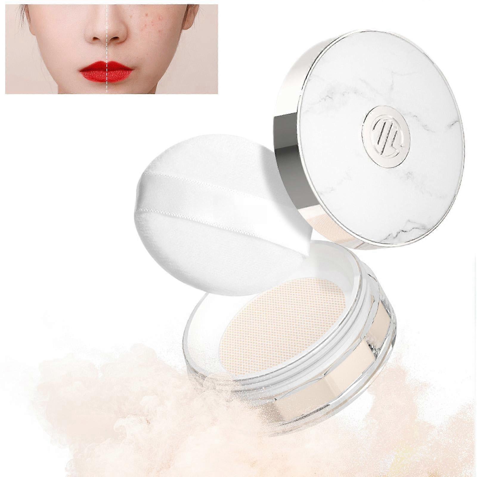Translucent Setting Powder Waterproof Oil Control Matte Finish Blurring Pores Long Lasting Lightweight
