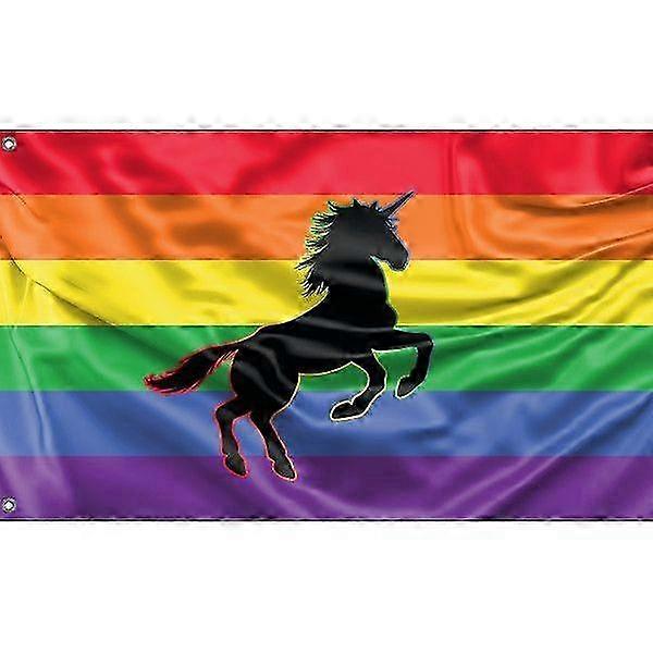 Einhorn Pride Flagge Muster 433