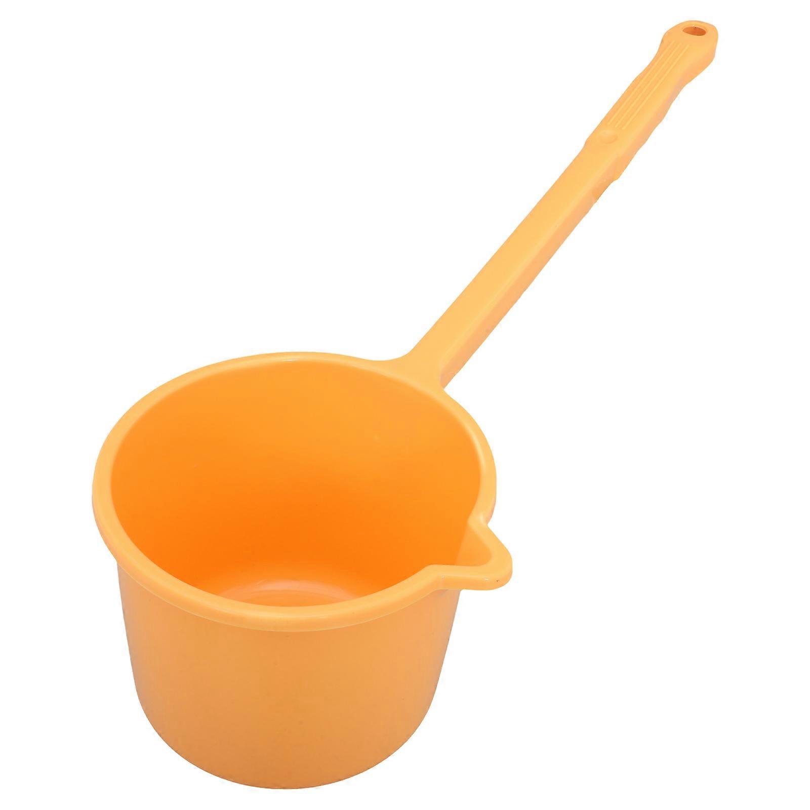 Kitchen Water Ladle for Bath with Handle Plastic Scoop for Home Use