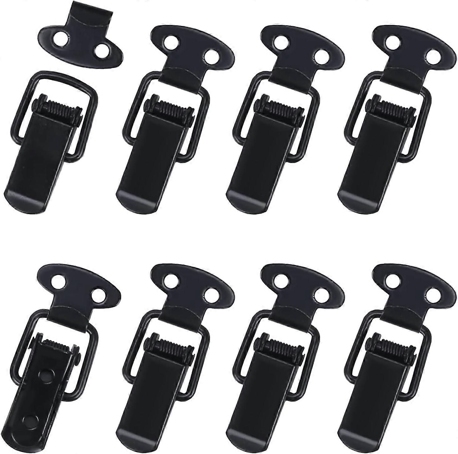 Ocean 8-pack spring lock (black) Stainless steel lock clip p