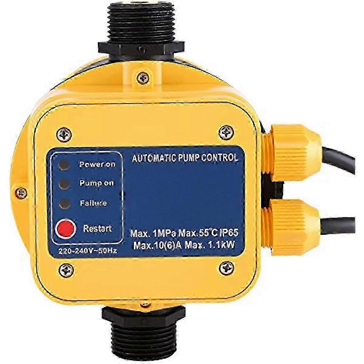 IP65 220V Automatic Water Pump Pressure Switch Electronic Pressure Controller with Gauge Home Accessory