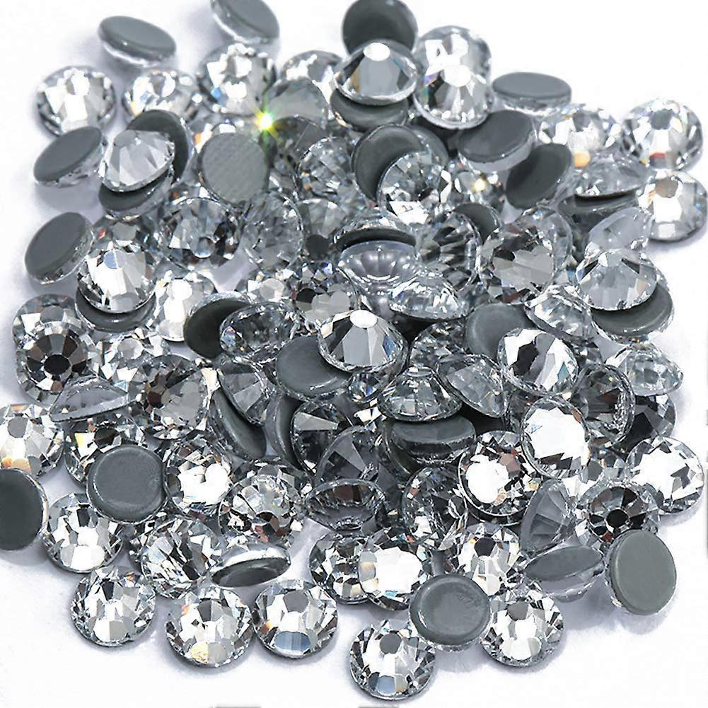 Hotfix Rhinestones Crystal Clear Flatback with  Sparkle Finish and Multiple Sizes SS3SS40