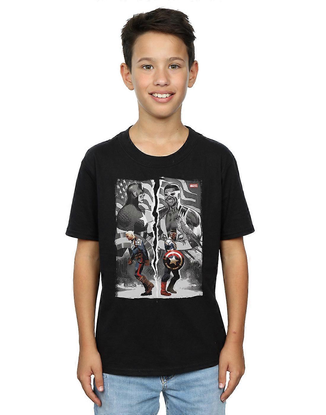 Marvel Boys Falcon a Kapitán Amerika Split tričko