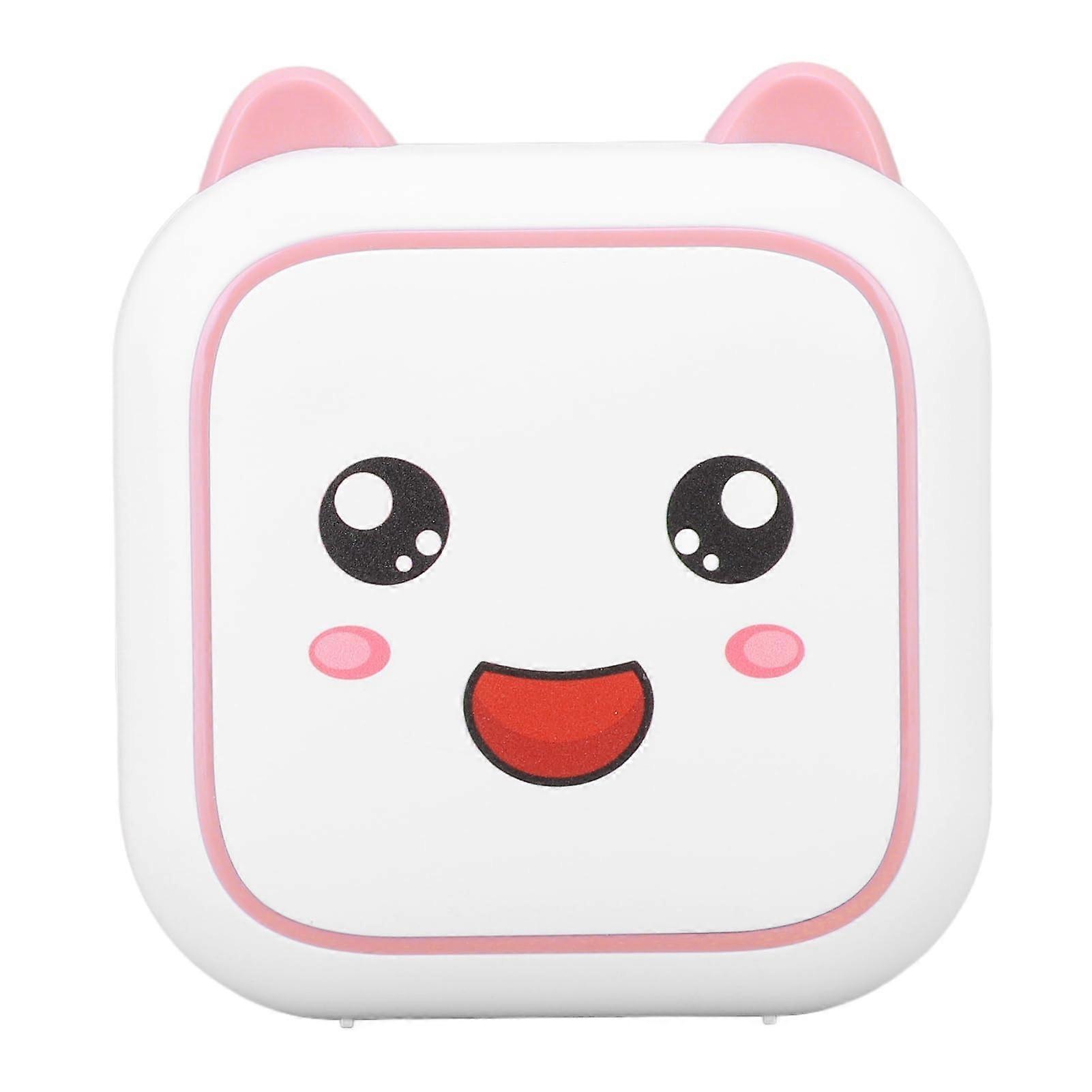 Portable Thermal Printer with Bluetooth, Ink Speed Printing for School Notes, Pink