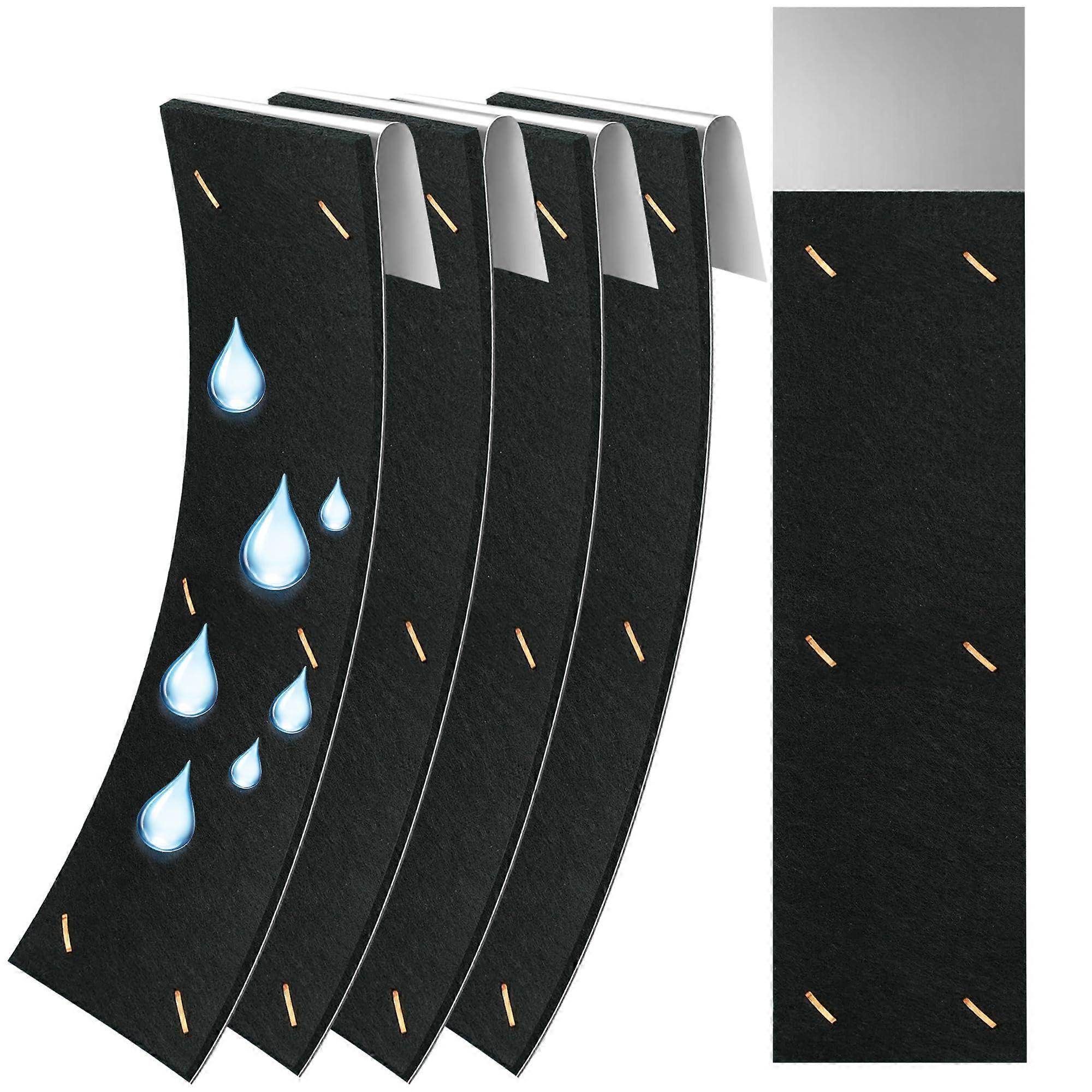 4 Pack 11.8'x2.6' Gutter Noise Dampener Rain Gutter Downspout Silencer Insert for 2'x3' Extensions RustResistant Easy Install