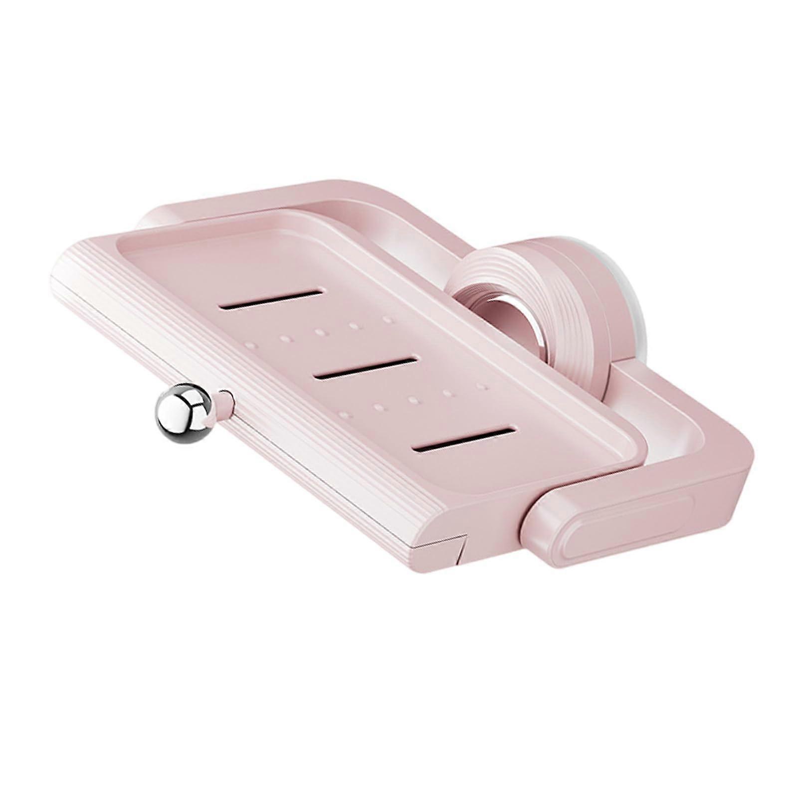 Soap Dish with Strong Suction Cup, Quick Dry Wall Mounted Detachable Holder for Bathroom Kitchen