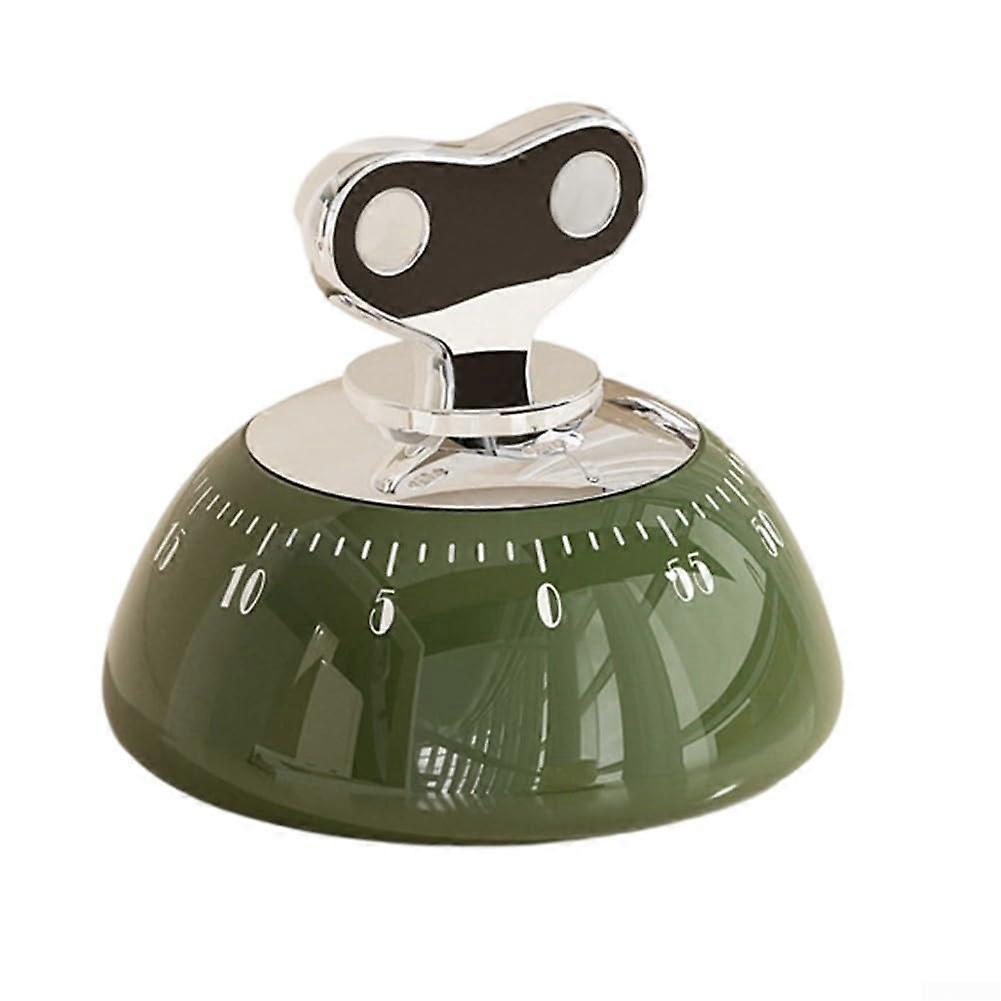 60 Minute Magnetic Kitchen Timer with Loud Alarm, Battery Visual Countdown for Cooking, Study and Classroom (Green)