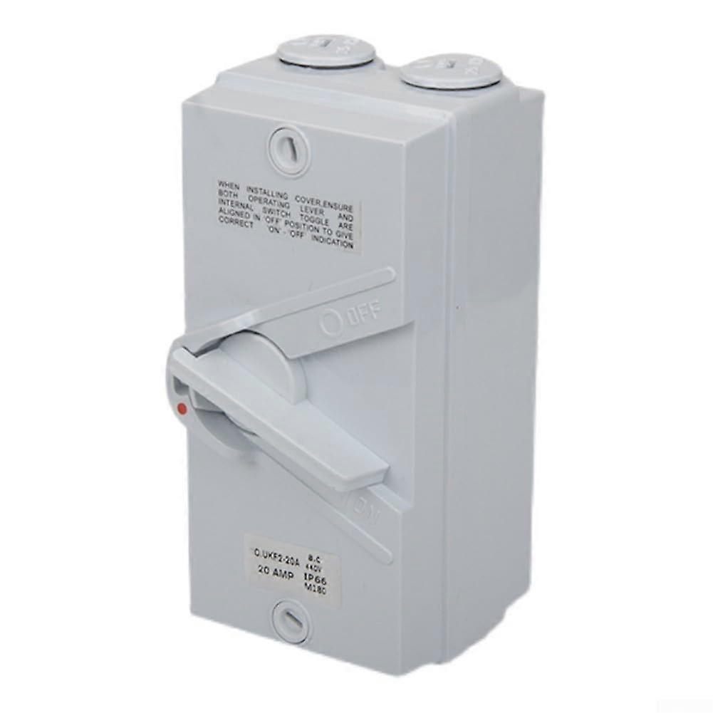 Waterproof Isolator Switch IP66 3P 35A Three Phase Rotary Motor Switch with Silver Contacts ABS