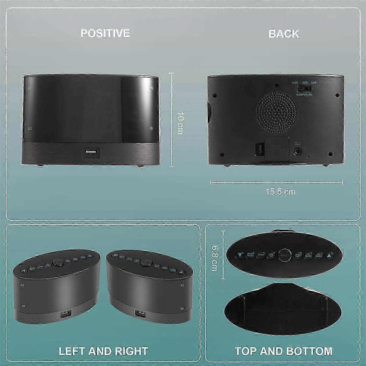 Wireless Bed Shaker with Extra Loud Alarm for Deep Sleepers