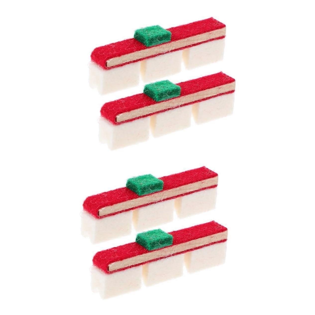 4pcs Upright Piano Maintenance Tools Set with Felt Mute, Durable Burr Finish