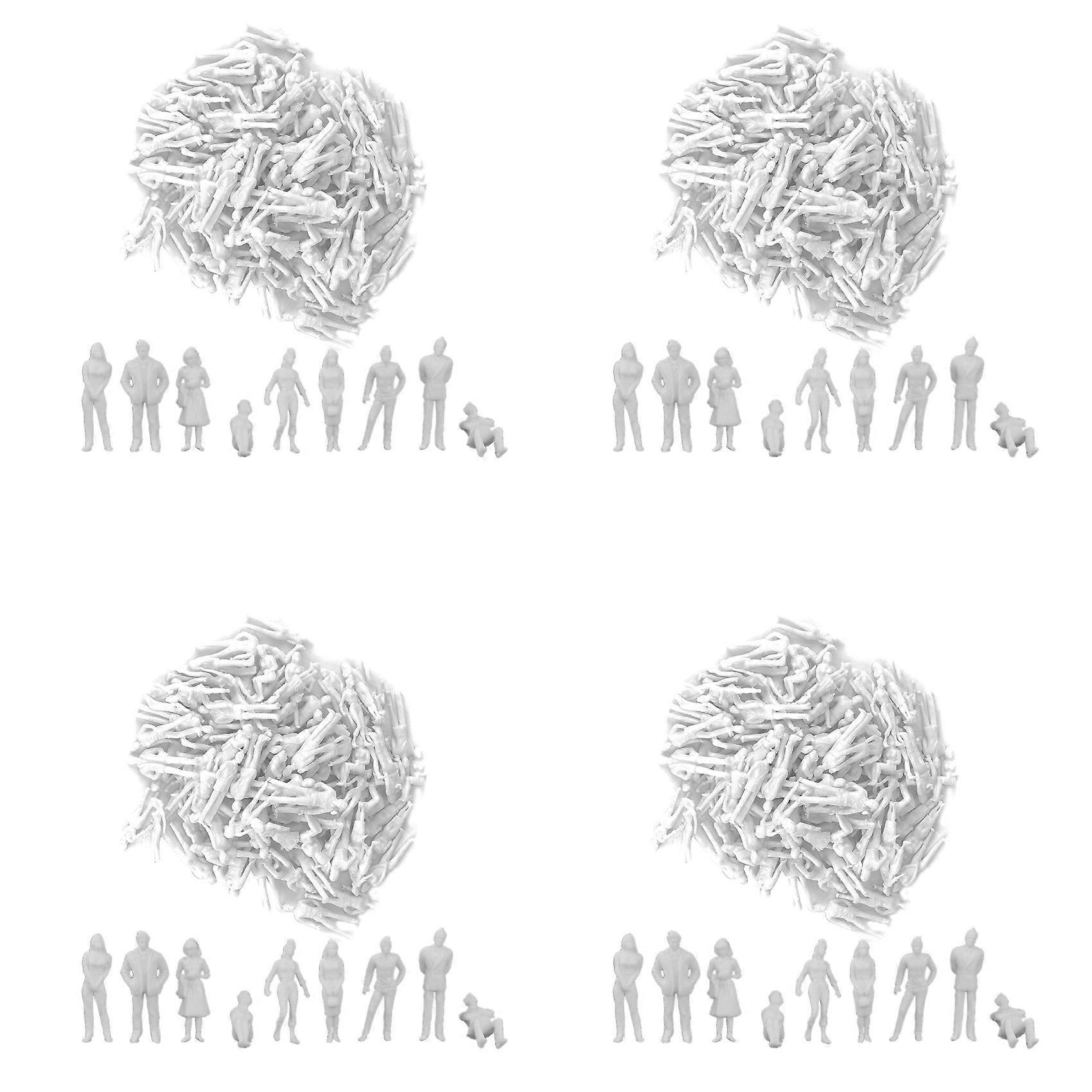 1:50 White Figures Architectural Model Human Scale HO Model Plastic Peoples,40 Pieces