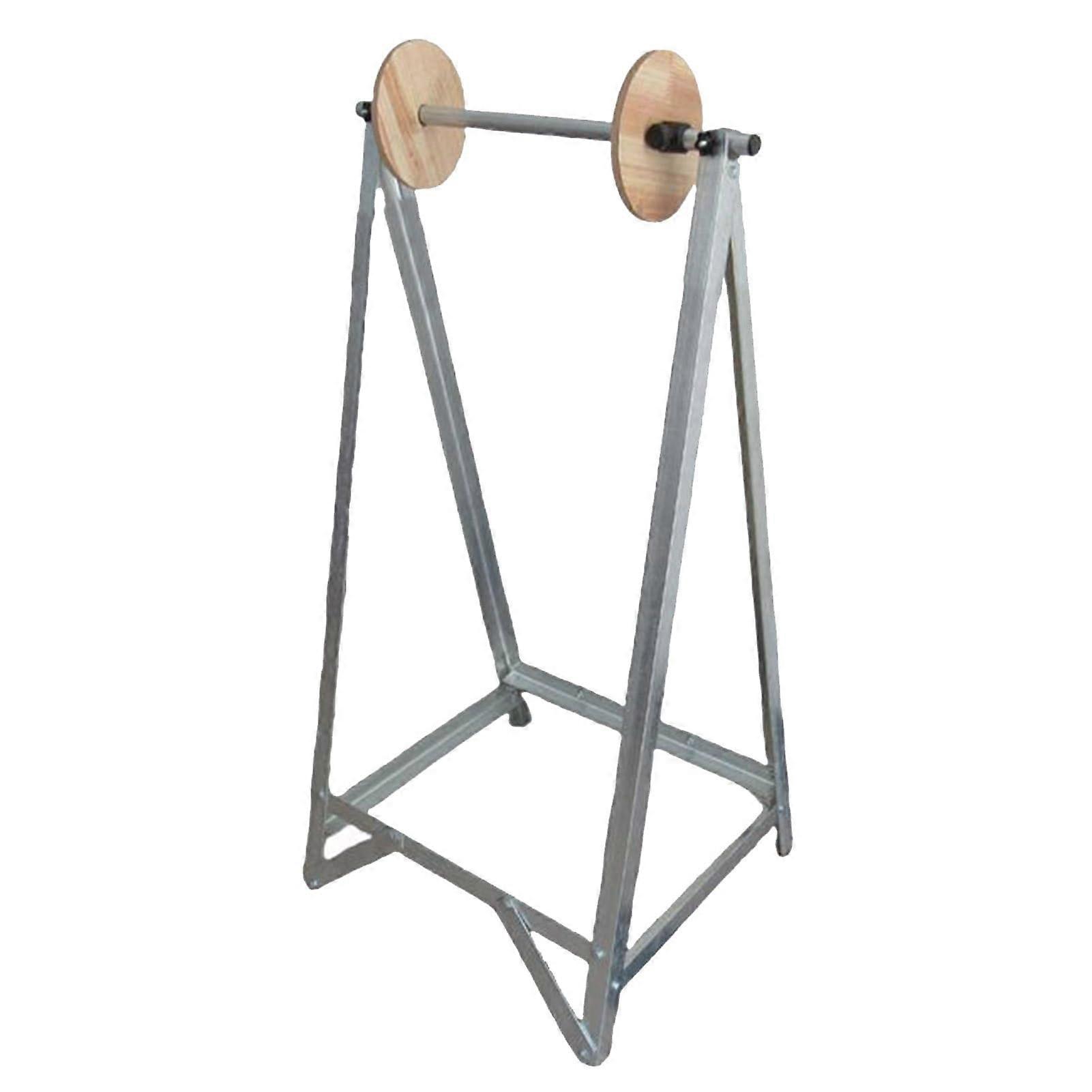 Adjustable Bubble Wrap Dispenser Stand with Foam Roll Holder for Workshop, 120x57x70cm Silver