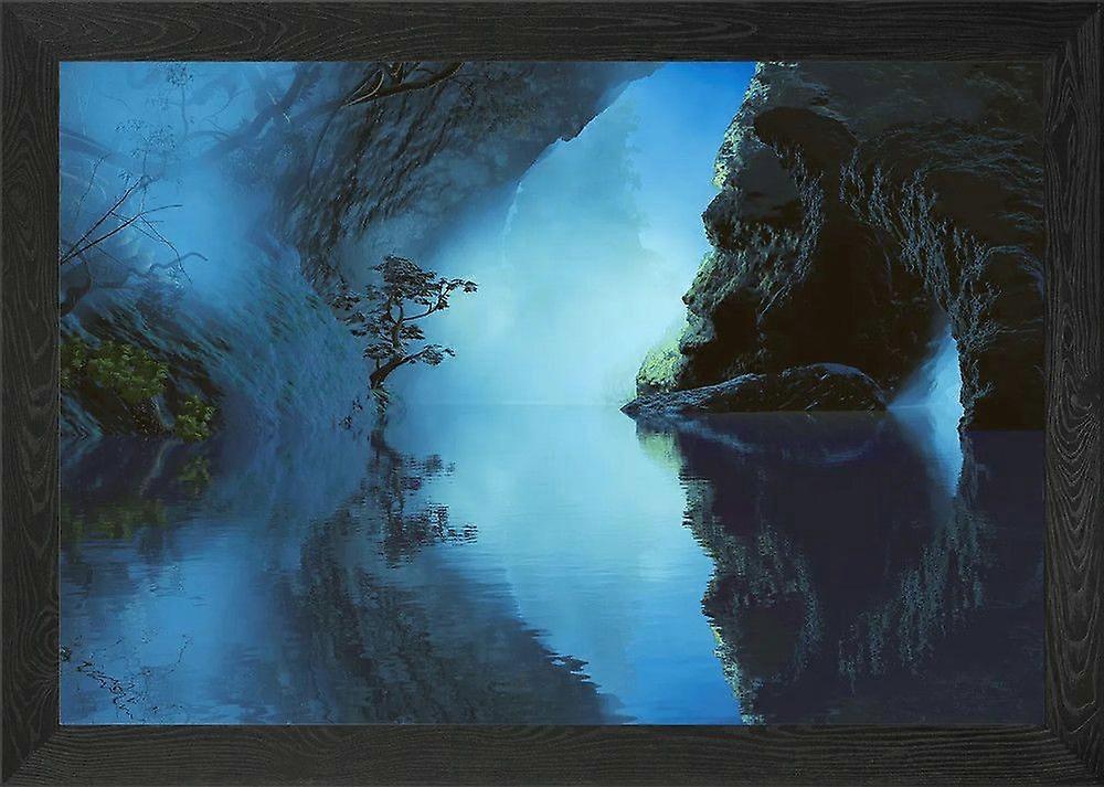 Bluish Landscape Stress Reliever Jigsaw Puzzle H0318