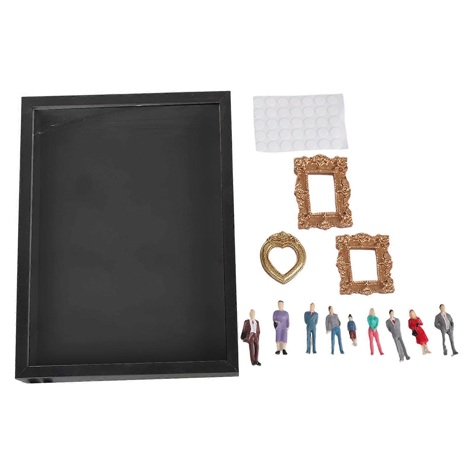 Customizable Miniature Museums Display Frame Photo Frame Box with Lights & Tiny Accessories Optional Multicolor